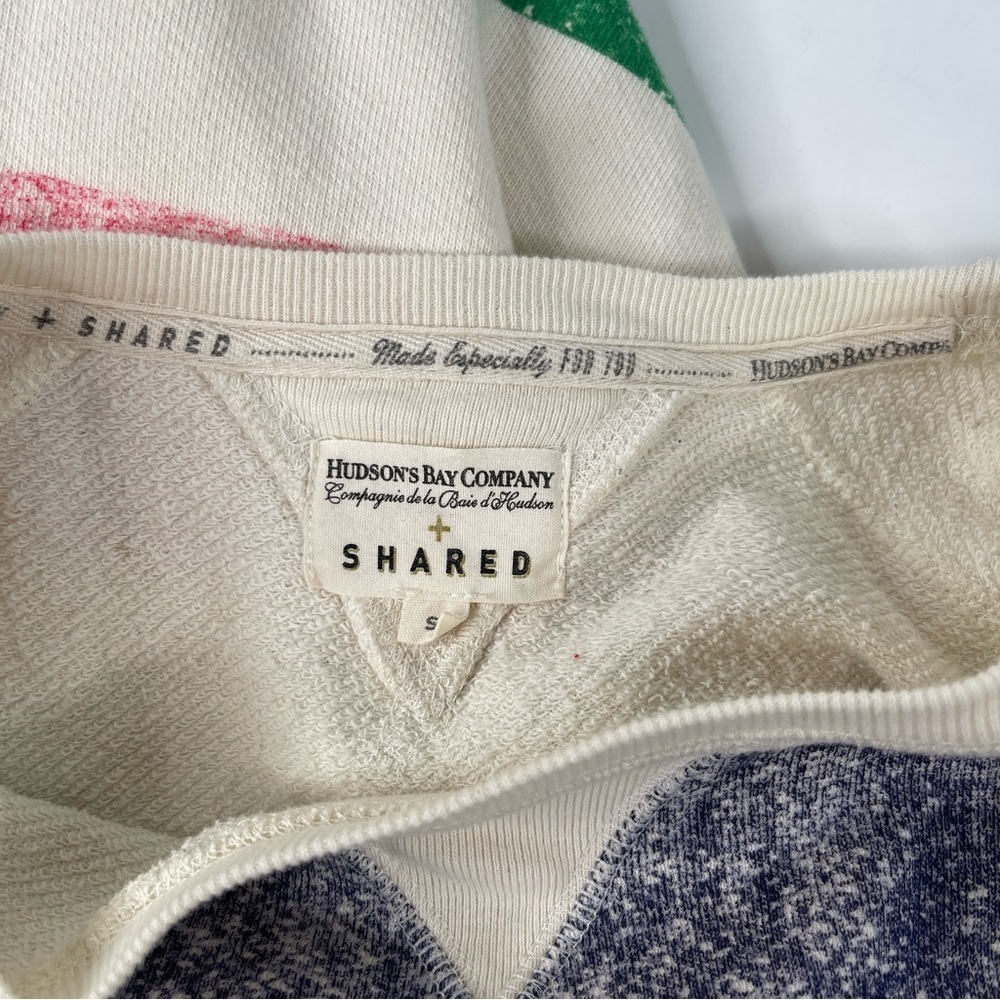 Hudson's Bay Co X Shared Cedar Vintage Sweatshirt 4 Point Blanket Small - Picture 9 of 11